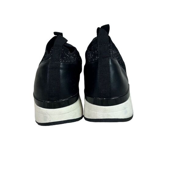 Elegant Black Women's Slip-On Sneakers - Picture 2 of 9